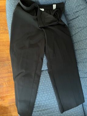 Saks Fifth Avenue Men's Black Dress Pants - Straight Leg